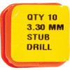 3.30mm HSS S/S STUB DRILL thumbnail-2