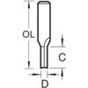 3/61 1/2" TC 2FL 10.0mmSTRAIGHTCUTTER thumbnail-2