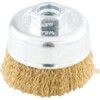 100x22mm PLAIN 30SWG ARBOR CUPBRASS COATED BRUSH thumbnail-0