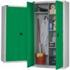 SILVER/GREEN IND CUPBOARD WARDROBE 1780x915x460mm thumbnail-0