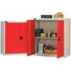 SILVER/RED IND. LOW CUPBOARD 1015x915x460mm thumbnail-0