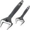 6"/10" WIDE JAW ADJUSTABLE WRENCH SET thumbnail-0