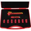 INSULATED VDE REVERSIBLE RATCHETSAFETY TOOL SET 1/2" SQ/DR 9-PCS thumbnail-1