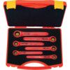 INSULATED RATCHET RING SPANNERSET - 6PC DOUBLE TRIANGLE 1000 V thumbnail-0