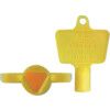 PLASTIC GAS METER BOX KEY YELLOW thumbnail-0