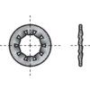 M8 INTERNAL TOOTH LOCK WASHER -A2 ST/STEEL DIN 6797J thumbnail-1