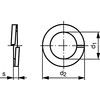 M20 SQUARE SINGLE COIL SPRINGWASHER - A2 ST/STEEL DIN 7980 thumbnail-0