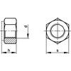 M20 LOCKNUT N/M INSERT HIGH A2 thumbnail-0