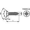 ST3.5x16mm POZI CSK TAP SCREW BZP thumbnail-0