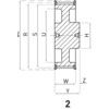 56-8M-30F(PB) TIMING BELTPULLEY PILOT BORE thumbnail-1