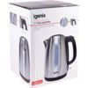 IGENIX 1.7LTR BRUSHEDSTAINLESSSTEEL CORDLESS KETTLE thumbnail-3