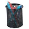 KF00846 MESH PEN POT SILVER thumbnail-1