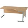 SATELLITE 1800mm RH SGL CANT CRESCENT DESK L/OAK thumbnail-0