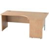 SATELLITE 1800mm RH PANELEND CRESCENT DESK BEECH thumbnail-0