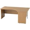 SATELLITE 1800mm RH PANELEND CRESCENT DESK L/OAK thumbnail-0