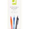 Q CONNECT RETRACTABLE BALL PEN BLACK (PK-10) thumbnail-2