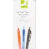 Q CONNECT RETRACTABLE BALL PEN BLUE (PK-10) thumbnail-2