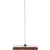 24" STIFF BASSINE BROOM WITH 48" WOODEN HANDLE thumbnail-0