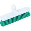 SBS300 12" SOFT POLY SWEEP BROOM HEAD GREEN thumbnail-1