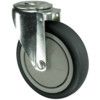 SWIVEL BOLT HOLE 100mm RUBBER TYRE thumbnail-0