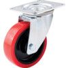 SWIVEL PLATE 100mm POLYURETHANE TYRE thumbnail-0