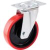 SWIVEL PLATE 125mm POLYURETHANE TYRE thumbnail-0