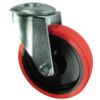 SWIVEL BOLT HOLE 80mm POLYURETHANE TYRE thumbnail-0