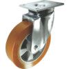 SWIVEL PLATE 160mm POLYURETHANE TYRE thumbnail-0