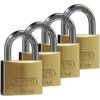 65/40 QUAD BRASS PADLOCK(PK-4) 5 KEYS thumbnail-0