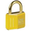 T84MB/40KA 8402 YELLOW LOCK-OFF BRASS PADLOCK thumbnail-0