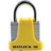 40mm 4 PIN STRONG PADLOCKYELLOW thumbnail-0