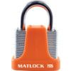 40mm 4 PIN STRONG PADLOCKORANGE KEYED ALIKE thumbnail-0