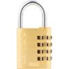 40mm BRASS COMBINATION PADLOCK 4 DIALS thumbnail-0