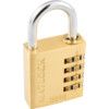 40mm BRASS COMBINATION PADLOCK 4 DIALS thumbnail-1