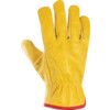 YELLOW COWHIDE LINED DRIVERSGLOVES SIZE 10 thumbnail-1