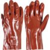 PVC FULLY COATED 11" GAUNTLETS(JERSEY LINING) RED thumbnail-0