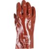 PVC FULLY COATED 11" GAUNTLETS(JERSEY LINING) RED thumbnail-1