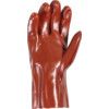 PVC FULLY COATED 11" GAUNTLETS(JERSEY LINING) RED thumbnail-2