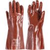 PVC FULLY COATED 14" GAUNTLETS(JERSEY LINING) RED thumbnail-0