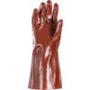 PVC FULLY COATED 14" GAUNTLETS(JERSEY LINING) RED thumbnail-2