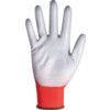 SEAMLESS NYLON PU PALM COATEDCUT-A GLOVES GREY/RED SZ-7 thumbnail-2