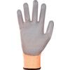 SEAMLESS NYLON PU PALM COATEDCUT-B GLOVES GREY/ORANGE SZ-9 thumbnail-2