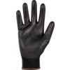 Rękawice pokryte PU, podszewka z nylonu, czarne, rozmiar 7 thumbnail-2