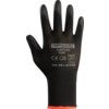 TUFFLITE BLACK NYLON LINED PUCOATED GLOVES SZ.8 thumbnail-1