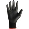 TUFFLITE BLACK NYLON LINED PUCOATED GLOVES SZ.8 thumbnail-2