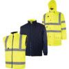 HI-VIS YELLOW 5-IN-1 WATERPROOF &BREATHABLE COAT (EN20471) (S) thumbnail-0