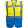 C476 EXECUTIVE HI-VIS VESTYELLOW/BLUE (XL) thumbnail-0