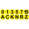 FLOOR IDENTIFICATION MARKER BLACK/YELLOW LETTER H thumbnail-1