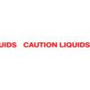 TASMA Z NADRUKIEM - CAUTION LIQUIDS 50mmx66M thumbnail-0