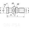 ADAPTOR DO TRZPIENI DN40-CH-PSA DIN 698 72 thumbnail-1